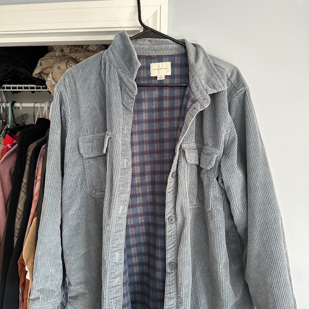 Oversized Corduroy Button Up